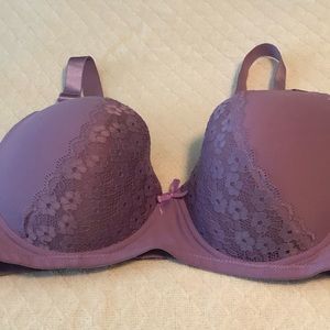 Purple Lace Sexy Bra 44D